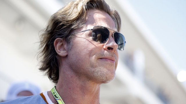 AUSTIN, TEXAS - OCTOBER 21: Brad Pitt walks in the Paddock prior to practice ahead of the F1 Grand Prix of USA at Circuit of The Americas on October 21, 2022 in Austin, Texas.   Jared C. Tilton/Getty Images/AFP