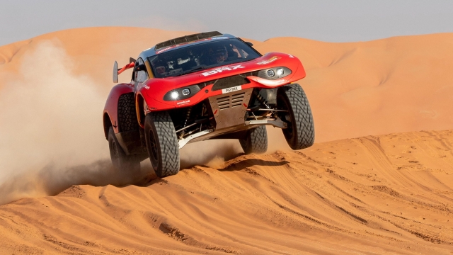 Sebastien Loeb in azione alla Dakar. EPA