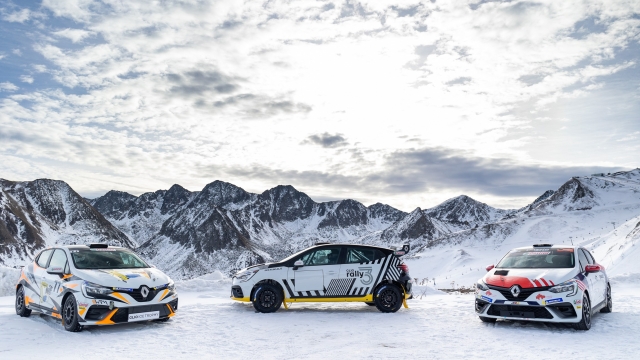 illustration Renault Clio Rally3 launch on the Circuit Andorra - Pas de la Casa, on January 15, 2023 in Encamp, Andorra - Picture Damien Doumergue / DPPI