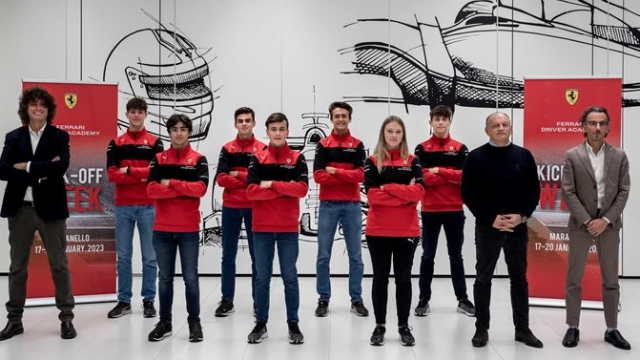 I componenti della Ferrari Driver Academy 2023