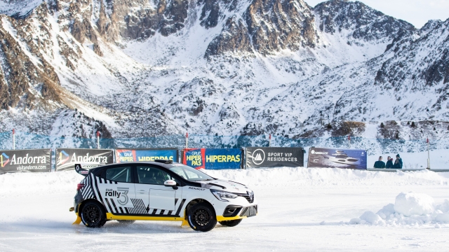 Renault Clio Rally3 launch on the Circuit Andorra - Pas de la Casa, on January 15, 2023 in Encamp, Andorra - Picture Damien Doumergue / DPPI