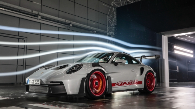 La Porsche 911 GT3 RS in galleria del vento