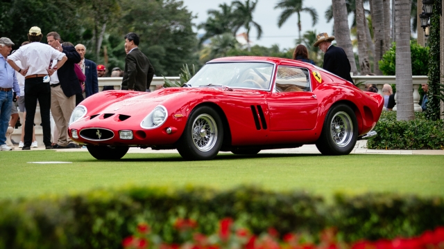 Una delle Ferrari GTO esposte al Palm Beach Cavallino Classic, organizzato da Canossa Events