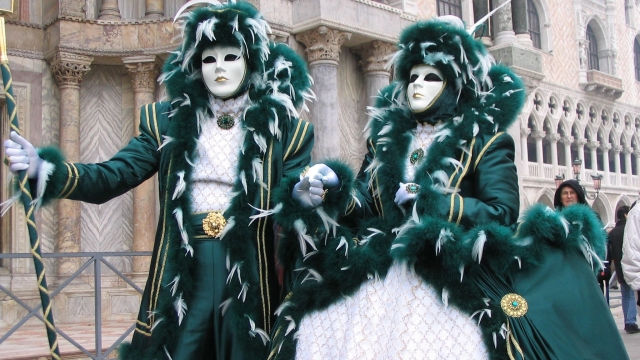 Due maschere del Carnevale di Venezia
