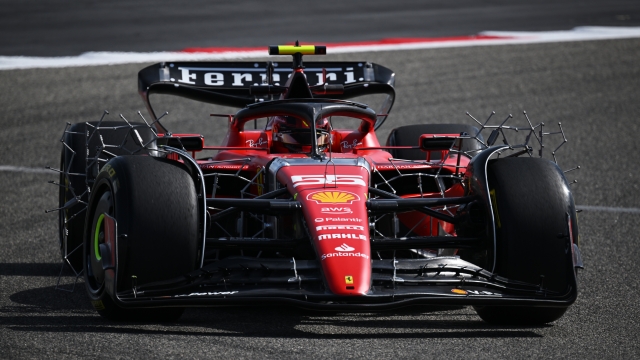 BAHRAIN, BAHRAIN - FEBRUARY 23: Carlos Sainz of Spain driving (55) the Ferrari SF-23 on track during day one of F1 Testing at Bahrain International Circuit on February 23, 2023 in Bahrain, Bahrain. (Photo by Clive Mason/Getty Images)
