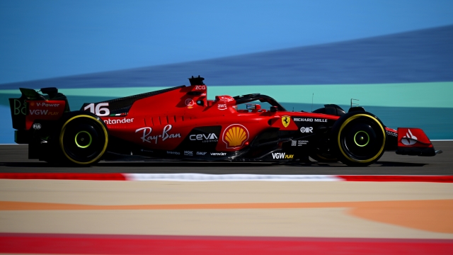 BAHRAIN, BAHRAIN - MARCH 03: Charles Leclerc of Monaco driving the (16) Ferrari SF-23 on track during practice ahead of the F1 Grand Prix of Bahrain at Bahrain International Circuit on March 03, 2023 in Bahrain, Bahrain. (Photo by Clive Mason/Getty Images)