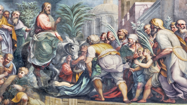 L'ingresso trionfale di Gesù in Gerusalemme - Lattanzio Gambara, Duomo di Parma
