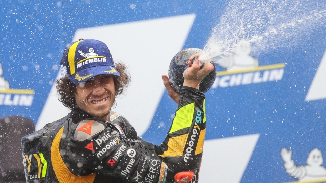 Marco Bezzecchi, vincitore del GP d'Argentina MotoGP. EPA