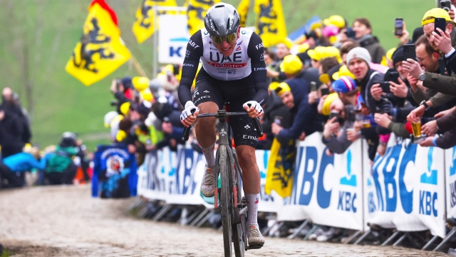 Ronde van Vlaanderen 2023 - Tour des Flandres - 107th Edition - Brugge - Oudenaarde 273,4 km - 02/04/2023 - Tadej Pogacar (SLO - UAE Team Emirates) - photo Luca Bettini/SprintCyclingAgency©2023