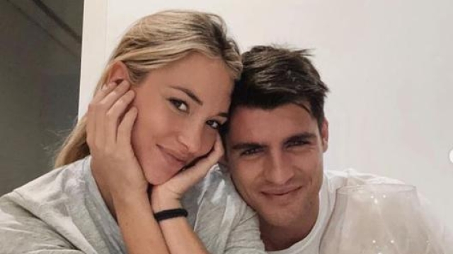 Alvaro Morata con Alice. Instagram