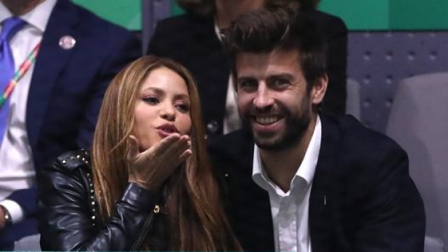 Piqué con l'ex moglie Shakira. Getty Images