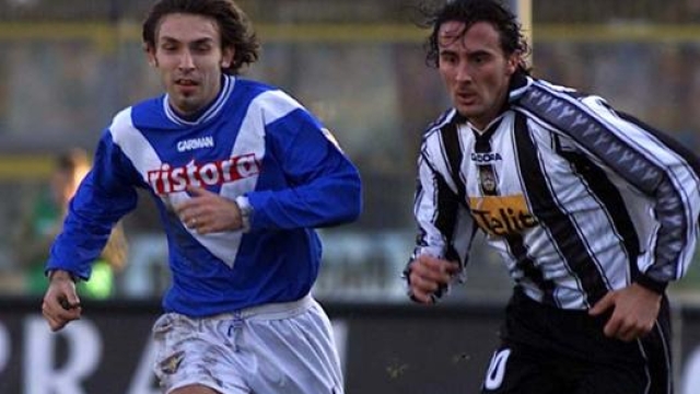 Andrea Pirlo nel 2001, ai tempi del Brescia.