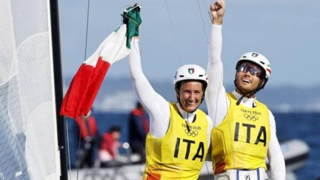 Caterina Banti e Ruggero Tita: festeggiano l’oro olimpico a Enoshima nell’agosto 2021