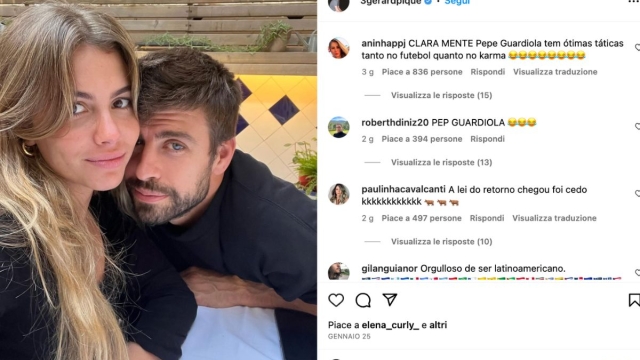 Gerard Piqué e Clara Chia Marti triangolo