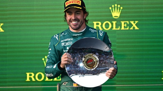 Fernando Alonso, tre podi in tre gare nel 2023. EPA