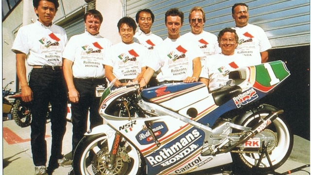 Cadalora e il team Honda 250 ufficiale che che ha fruttato due mondiali a Luca