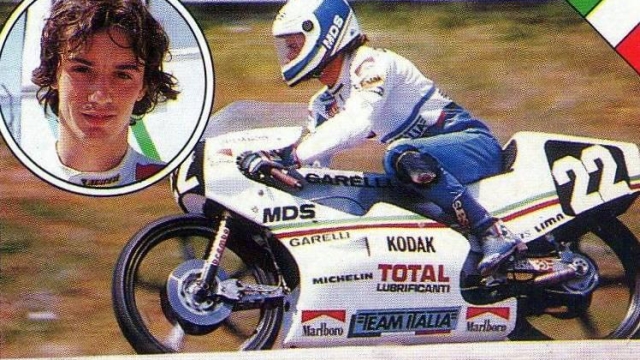 Luca Cadalora Campione del mondo in 125 con Garelli nel 1986