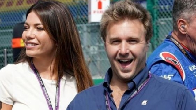 Davide Valsecchi con Federica Masolin, voci F1 per Sky Sport