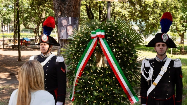 Giorgia Meloni a Roma per la commemorazione della Strage di Capaci