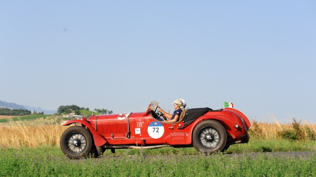 L'Alfa Romeo 8C 2300 le Mans del Museo Metropole di Druten alla Mille Miglia 2022