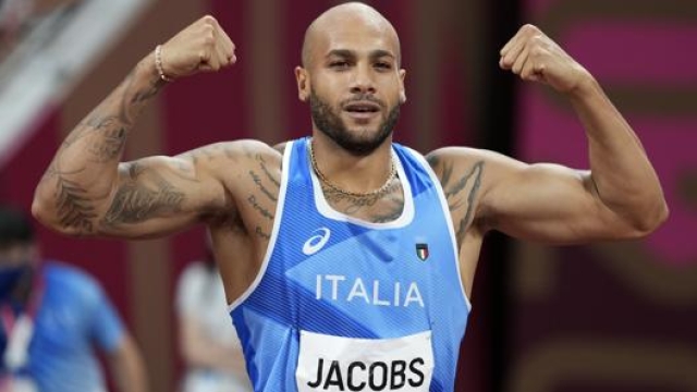 Marcell Jacobs a Tokyo 2021. LaPresse