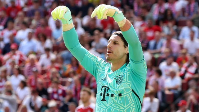 COLOGNE, GERMANY - MAY 27: Yann Sommer of Bayern München reacts during the Bundesliga match between 1. FC Köln and FC Bayern München at RheinEnergieStadion on May 27, 2023 in Cologne, Germany. (Photo by Alexander Hassenstein/Getty Images)