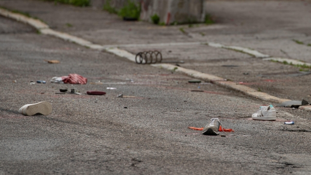 Il luogo dell'incidente dove un'auto ha travolto e ucciso tre persone a Santo Stefano di Cadore, in provincia di Belluno, 06 luglio 2023.  ANSA/ ANDREA SOLERO