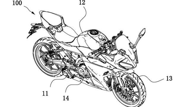 Uno dei disegni della supersportiva cinese presentato con una richiesta di brevetto
