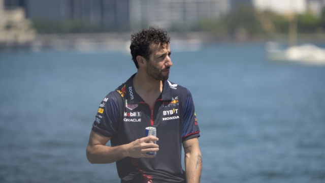 Daniel Ricciardo competing in the Unserious Race in Miami, Florida, USA on 04 May, 2023.