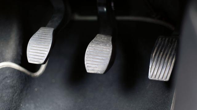 44174848 - detail of a pedal, in a modern car