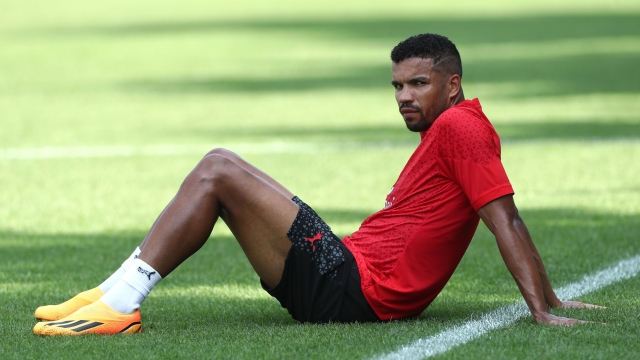 CAIRATE, ITALY - JULY 19: Junior Messias of AC Milan looks on during the AC Milan training session at Milanello on July 19, 2023 in Cairate, Italy. (Photo by AC Milan/AC Milan via Getty Images)
