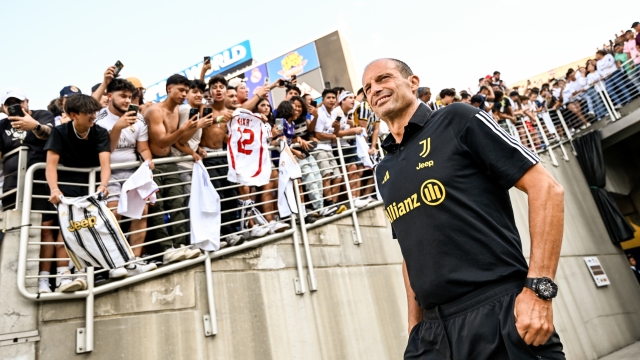 ORLANDO, FLORIDA - AUGUST 2: Massimiliano Allegri of Juventus during the pre-season friendly match between Juventus and Real Madrid at Camping World Stadium on August 2, 2023 in Orlando, Florida. (Photo by Daniele Badolato - Juventus FC/Juventus FC via Getty Images)