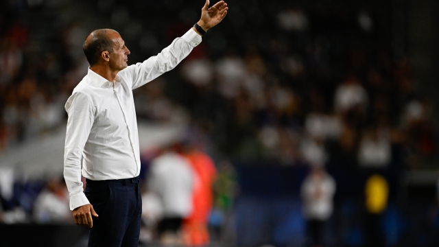 CARSON, CALIFORNIA - JULY 27: Manager Massimiliano Allegri of Juventus gestures during the pre-season friendly match against AC Milan at Dignity Health Sports Park on July 27, 2023 in Carson, California. (Photo by Daniele Badolato - Juventus FC/Juventus FC via Getty Images)
