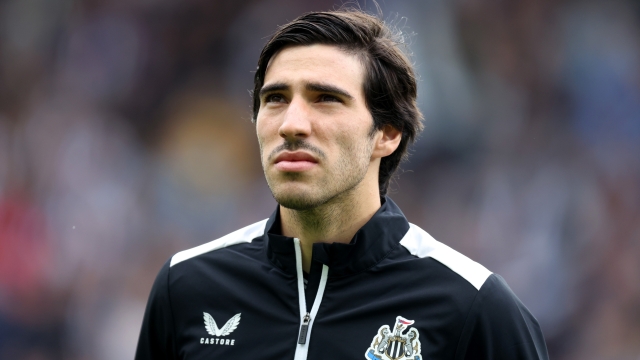 NEWCASTLE UPON TYNE, ENGLAND - AUGUST 05: Sandro Tonali of Newcastle United looks on prior to the Sela Cup match between ACF Fiorentina and Newcastle United at St James' Park on August 05, 2023 in Newcastle upon Tyne, England. (Photo by George Wood/Getty Images)