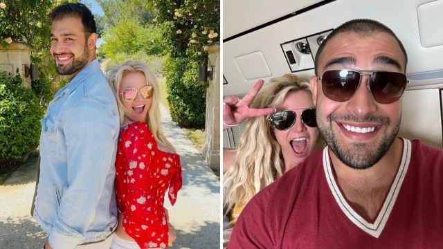 Britney Spears e Sam Asghari su Instagram
