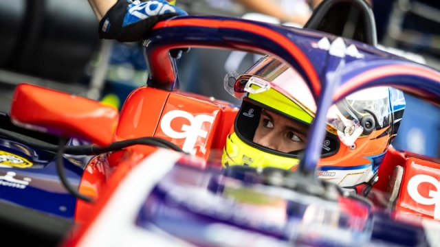 Leonardo Fornaroli alla guida della monoposto F3 del team Trident. Dutch Photo