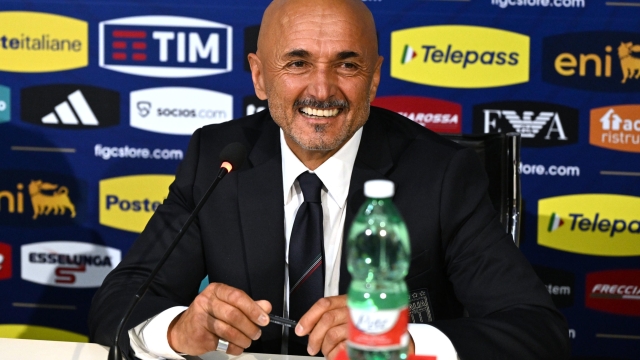 Italy's national soccer team head coach Luciano Spalletti attends a press conference in Coverciano in Florence, Italy, 02 September 2023 ANSA/CLAUDIO GIOVANNINI