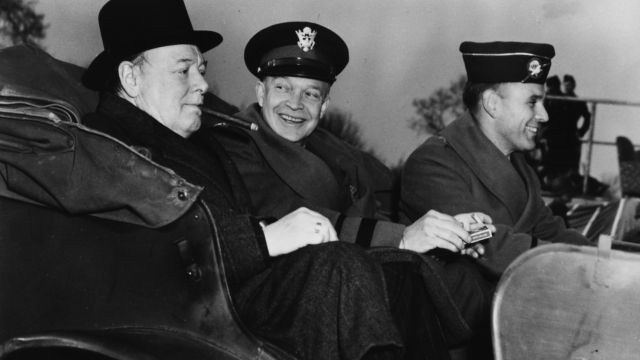 Dwight Eisenhower e Winston Churchill nel 1943