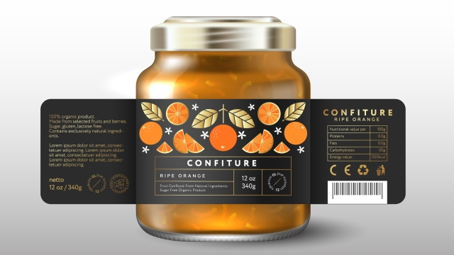 Mockup of glass jars for confiture or jam, sweet, preserved food. Label, packaging for organic products, health nutrition.