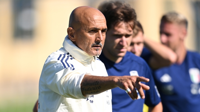 FLORENCE, ITALY - SEPTEMBER 08: Head coach Italy Luciano Spalletti looks on during Italy training session at Centro Tecnico Federale di Coverciano on September 08, 2023 in Florence, Italy. (Photo by Claudio Villa/Getty Images)