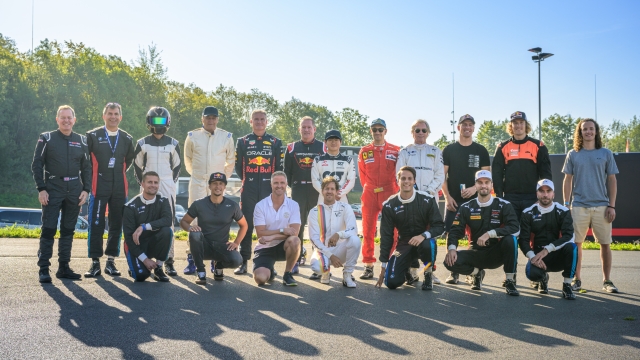 All drivers pose for a photograph during the Red Bull Formula Nuerburgring at the Nuerburgring in Germany on September 9, 2023. // Sebastian Marko / Red Bull Content Pool // SI202309090788 // Usage for editorial use only //