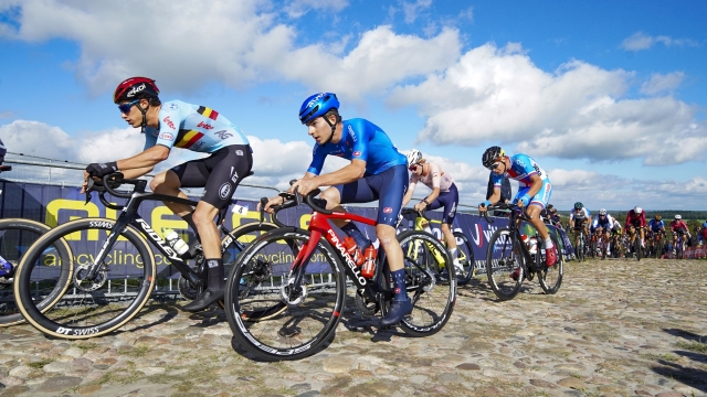2023 UEC Road European Championships - Drenthe - Under 23 Men’s Road Race - Hoogeveen - Col Du VAM 136,5 km - 22/09/2023 - Alec Segaert (BEL) - Davide De Pretto (ITA) - photo Massimo Fulgenzi/SprintCyclingAgency©2023