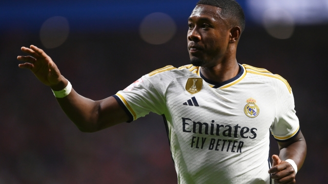 MADRID, SPAIN - SEPTEMBER 24: David Alaba of Real Madrid looks on during the LaLiga EA Sports match between Atletico Madrid and Real Madrid CF at Civitas Metropolitano Stadium on September 24, 2023 in Madrid, Spain. (Photo by Denis Doyle/Getty Images)