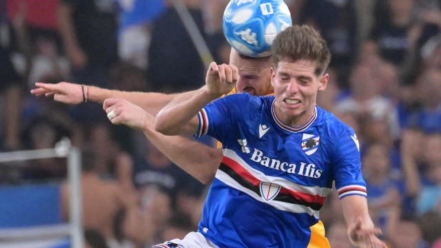 Foto Tano Pecoraro/LaPresse 18 settembre 2023 Genova, Italia - sport, calcio - Sampdoria vs Cittadella - Campionato di calcio Serie BKT 2023/2024 - Stadio Luigi Ferraris. Nella foto: pedrola estanisSeptember 18, 2023 Genova, Italy - sport, soccer - Sampdoria vs Cittadella - Italian Football Championship League BKT 2023/2024 - Luigi Ferraris stadium. In the pic: pedrola estanis