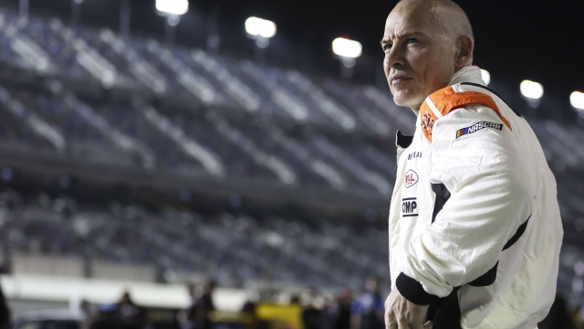 DAYTONA BEACH, FLORIDA - FEBRUARY 16: Jacques Villeneuve, driver of the #27 Hezeberg Engineering Systems Ford, waits on pit lane during qualifying for the NASCAR Cup Series 64th Annual Daytona 500 at Daytona International Speedway on February 16, 2022 in Daytona Beach, Florida. James Gilbert/Getty Images/AFP == FOR NEWSPAPERS, INTERNET, TELCOS & TELEVISION USE ONLY ==