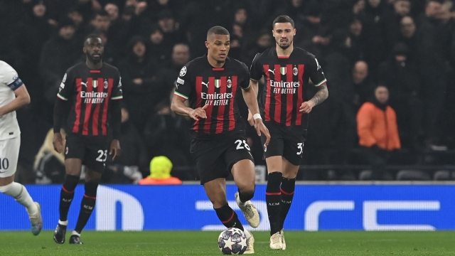 LONDON, ENGLAND - MARCH 08:  Malick Thiaw of AC Milan in action during the UEFA Champions League round of 16 leg two match between Tottenham Hotspur and AC Milan at Tottenham Hotspur Stadium on March 08, 2023 in London, England. (Photo by Claudio Villa/AC Milan via Getty Images)