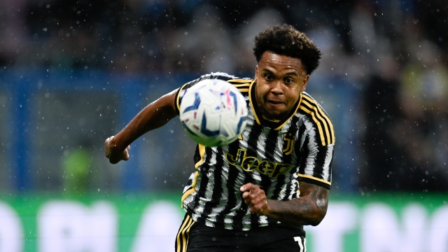 REGGIO NELL'EMILIA, ITALY - SEPTEMBER 23: Weston McKennie of Juventus in action during the Serie A TIM match between US Sassuolo and Juventus at Mapei Stadium - Citta' del Tricolore on September 23, 2023 in Reggio nell'Emilia, Italy. (Photo by Daniele Badolato - Juventus FC/Juventus FC via Getty Images)