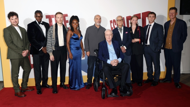 LONDON, ENGLAND - SEPTEMBER 20: Brennan Reece, Victor Oshin, Will Fletcher, Danielle Vitalis, Oliver Parker, Sir Michael Caine, John Standing, Laura Marcus, Elliot Norman and William Ivory attend "The Great Escaper" World Premiere at BFI Southbank on September 20, 2023 in London, England. (Photo by Lia Toby/Getty Images)