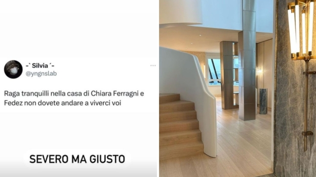 La casa di Chiara Ferragni e le critiche social