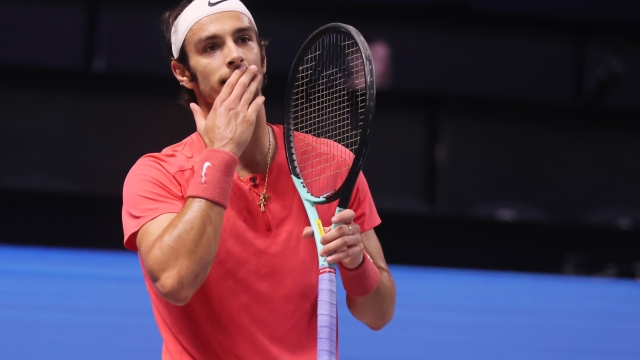 Tennis, Vienna, Erste Bank Open, Italy’s Lorenzo Musetti, 24 Ottobre, 2023. Foto Felice Calabro’